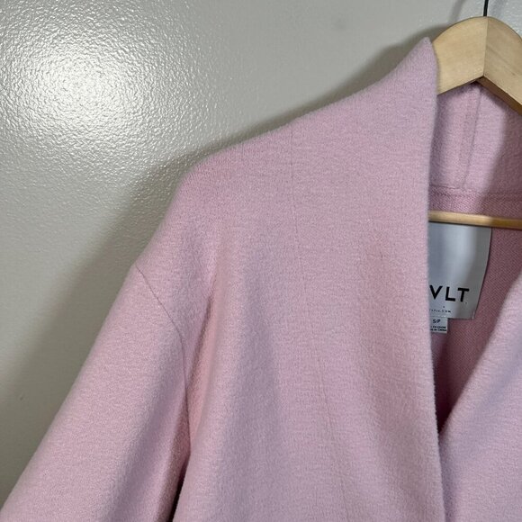 Anthropologie NVLT Knit Relaxed Blazer Jacket Size Small Pink Work Office Soft - Picture 5 of 12